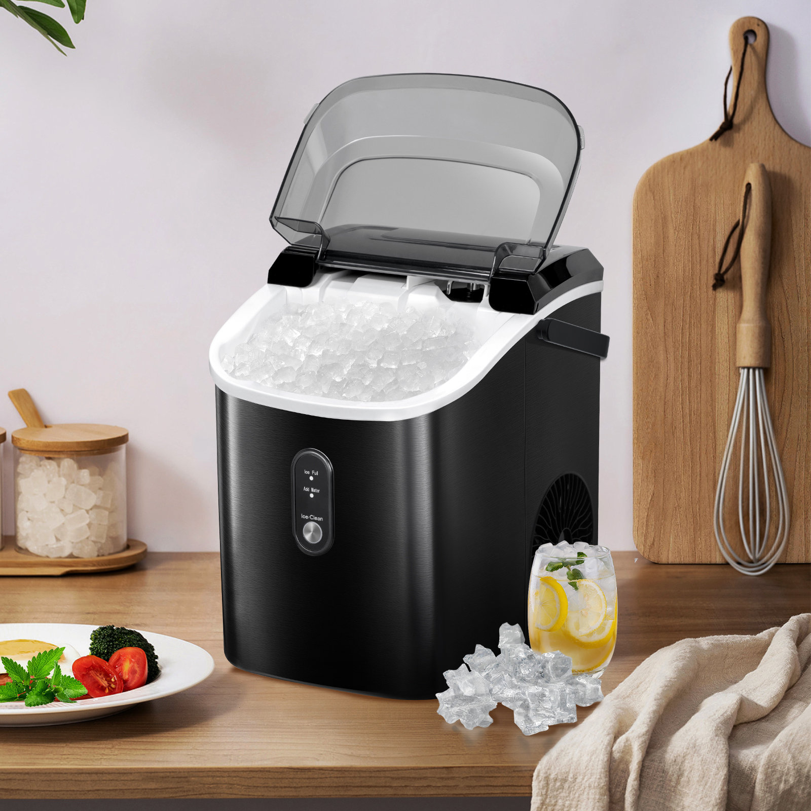 Antarctic Star Countertop Nugget Ice Maker, Pebble Ice Maker Machine