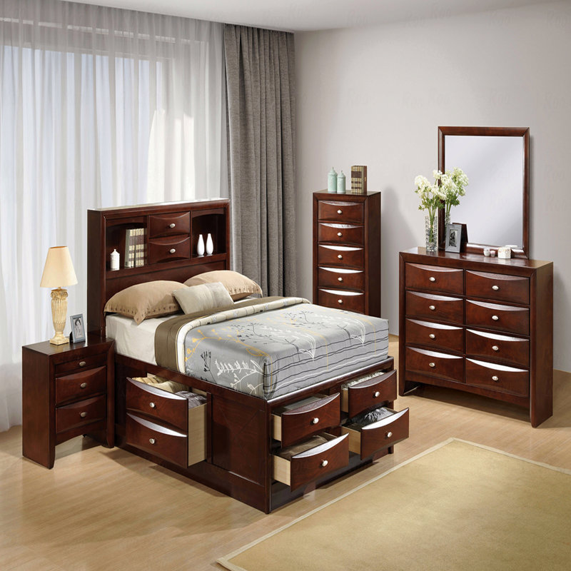 Commode 5 tiroirs, Cerisier