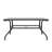 Outdoor 7-Piece Dining Set, Iron Finish, Black-1040189680