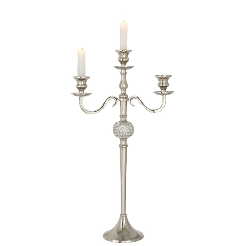 Wood Fireplace Candlestick