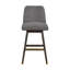 Chaise de bar pivotante en bois massif avec repose-pieds-805892510-805892511