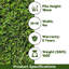 UK Furnishing UK Ltd Outdoor UV Resistant Artificial Grass Turf Rug / Roll-110098745