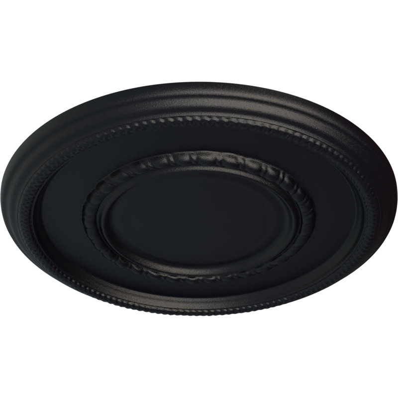 Médaillon de plafond H 17,375 po x l 17,375 po x P 1,125 po Federal, Gris acier