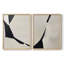 Série ABSTRACT DCxxix - reproduction encadrée de qualité supérieure - prête à être accrochée - aucun clou requis - aucun clou requis-774750284-774750294