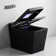 Smart Toilet with Bidet Built-in,Square Design with Auto Open, Auto Flush, Side Knob,Elongated Rectangular Heated Seat, Instant Warm Water and Drying,LED, Foot Sensor,