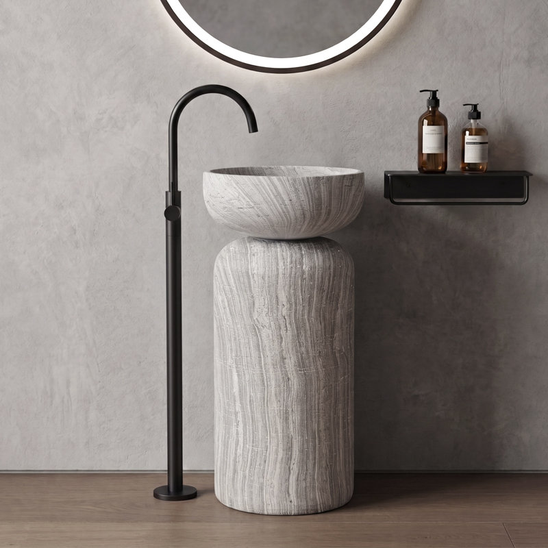 Lavabo de salle de bain à surface solide 36 po