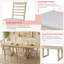 Ensemble de salle à manger extensible Farmhouse - Table en bois rustique avec chaises rembourrées de 60 à 78 po, extensible-542272322-542272333