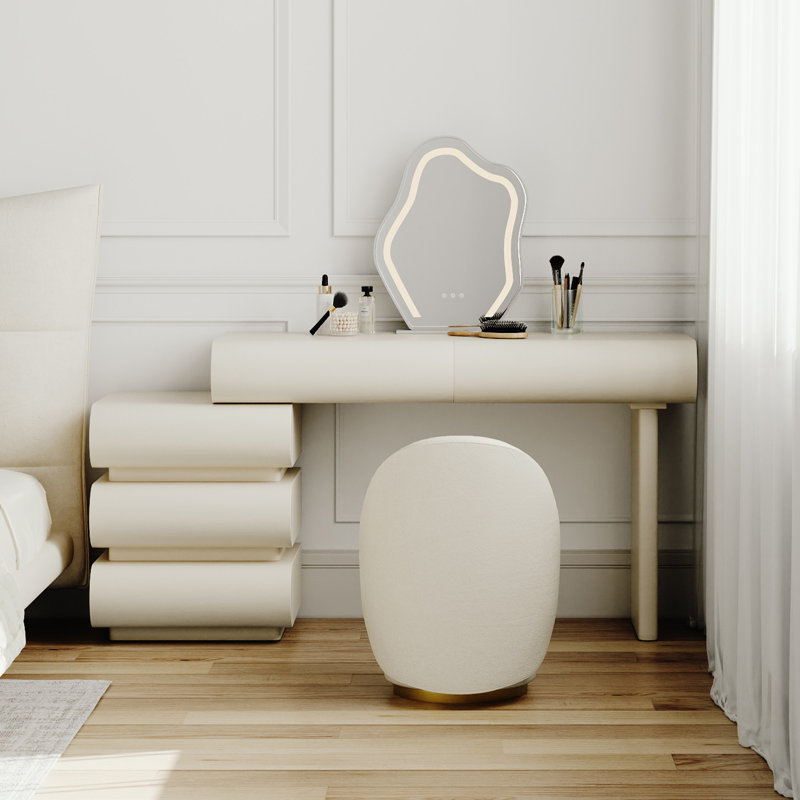 Agurtzane Modern Makeup Vanity Table Set | Wayfair