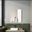 Armoire de salle de bain murale blanche avec miroir