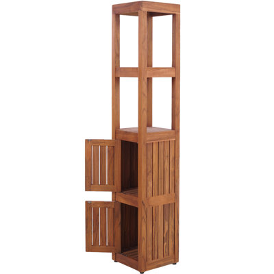Armoire sur pied en teck avec étagères Sula OptiAREA