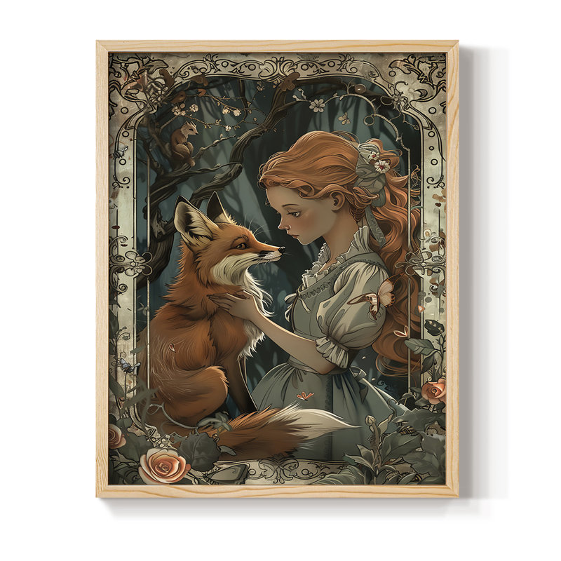 WOMEN Series CDX, reproduction encadrée - bois massif, Naturel, H 21 po x l 17 po