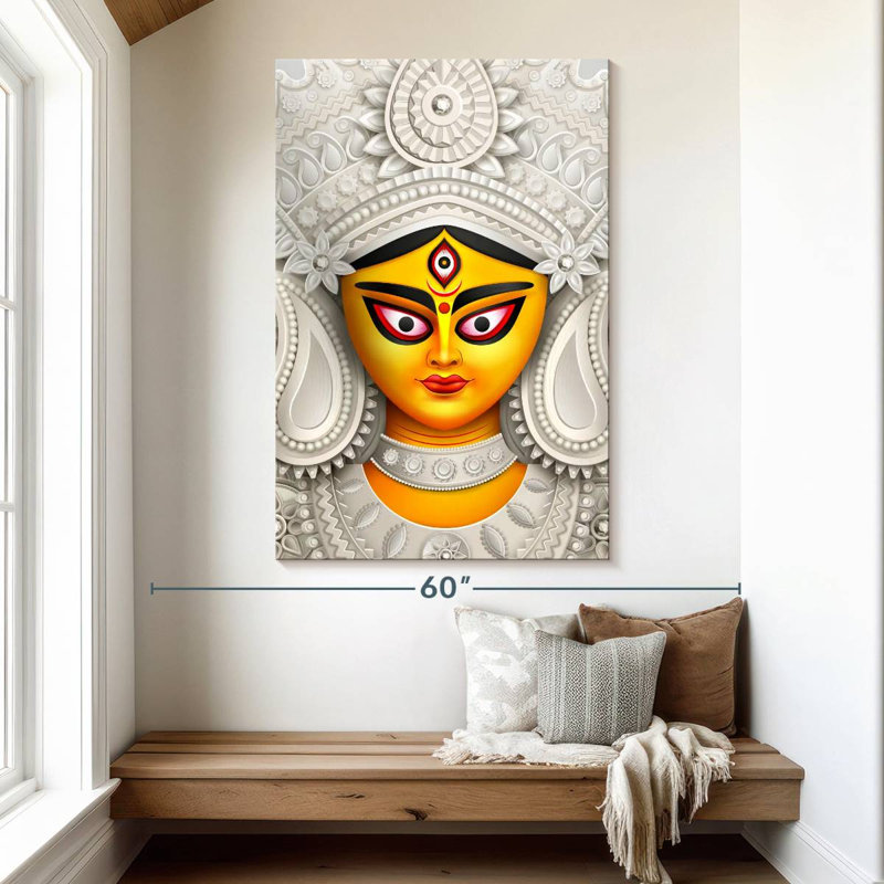 Adella Hindu Goddess Durga, 51" H x 34" W