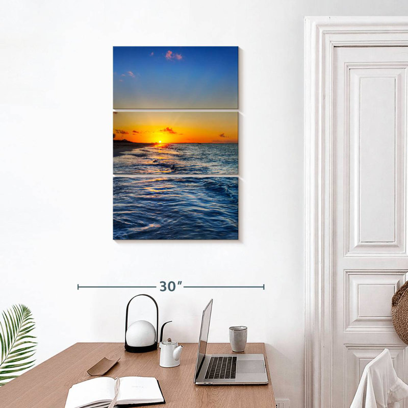 Gillard et coucher de soleil, H 32 po x l 20 po