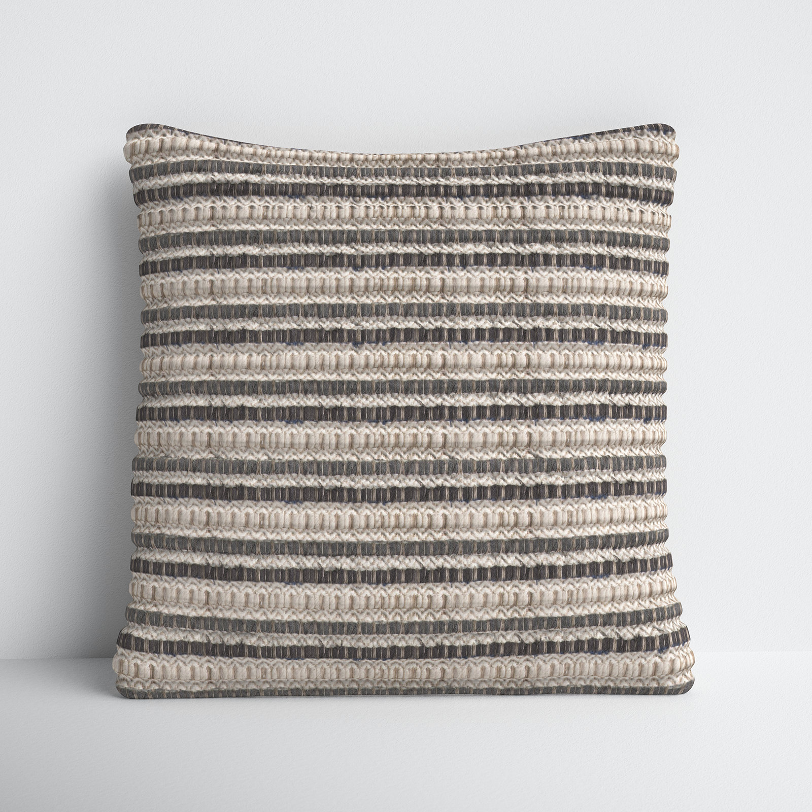 Allentown Striped Throw Pillow, Gray