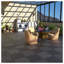 Paquet de 44 tuiles de patio à emboîtement pour terrasse - 12 x 12 pouces en plastique imperméable toutes saisons pour terrasse, piscine et balcon, gris