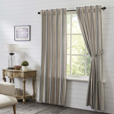 Tana Cotton Blend Room Darkening Curtain Panel Pair