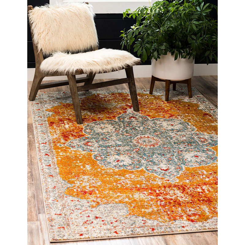 Walmoor Oriental Indoor Rug, Rectangle 4'1" x 6'1"