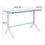 Glass Top Metal Base Writing Desk