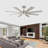 Liosbel Industrial Dc Motor Ceiling Fan With Light,Large Ceiling Fan With 8 Reversible Blades,2 Downrods,6-speed Remote Control,Home Or Commercial Ceiling Fans for Porch/Garage/Shop-658743943-656496835-664049564