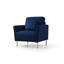 Fauteuil d'appoint moderne avec repose-pieds Lalla