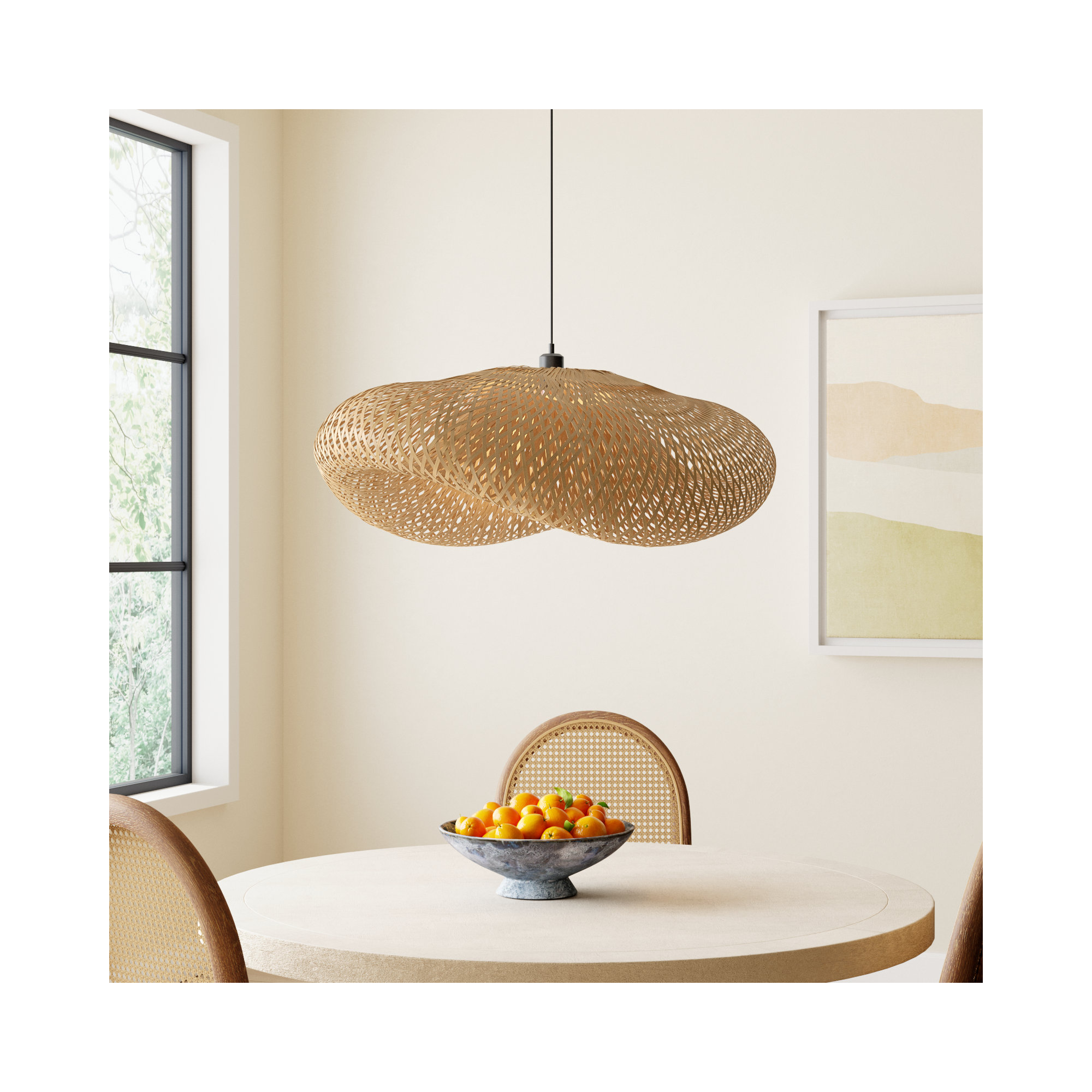 Deshields 1-Light Bamboo Unique / Statement Pendant