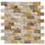 1" x 2" Travertine Brick Joint Mosaic Wall & Floor Tile