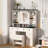 Vanity Desk with Sliding Mirror,Makeup Table Chair Set with 3 LED Light Modes, 3 Drawers, 2 Barns