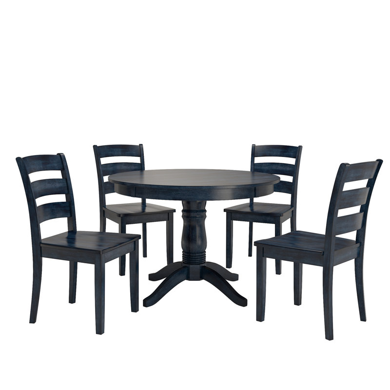 Ensemble repas 6 personnes Alexa-Mae, Denim foncé antique