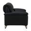 Fauteuil d'appoint en cuir fleur Markus
