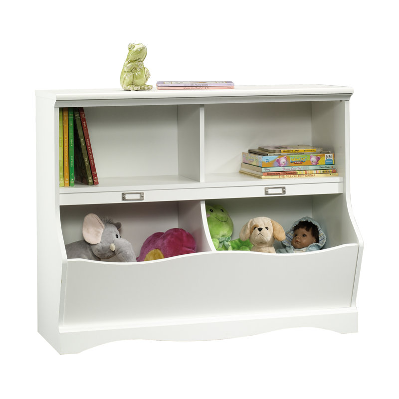 Bibliothèque blanche / à organiser et livres, plusieurs casiers, taille compacte idéale pour le rangement dans la pièce, supporte le jeu indépendant pour garder l'ordre, instructions d'assemblage claires