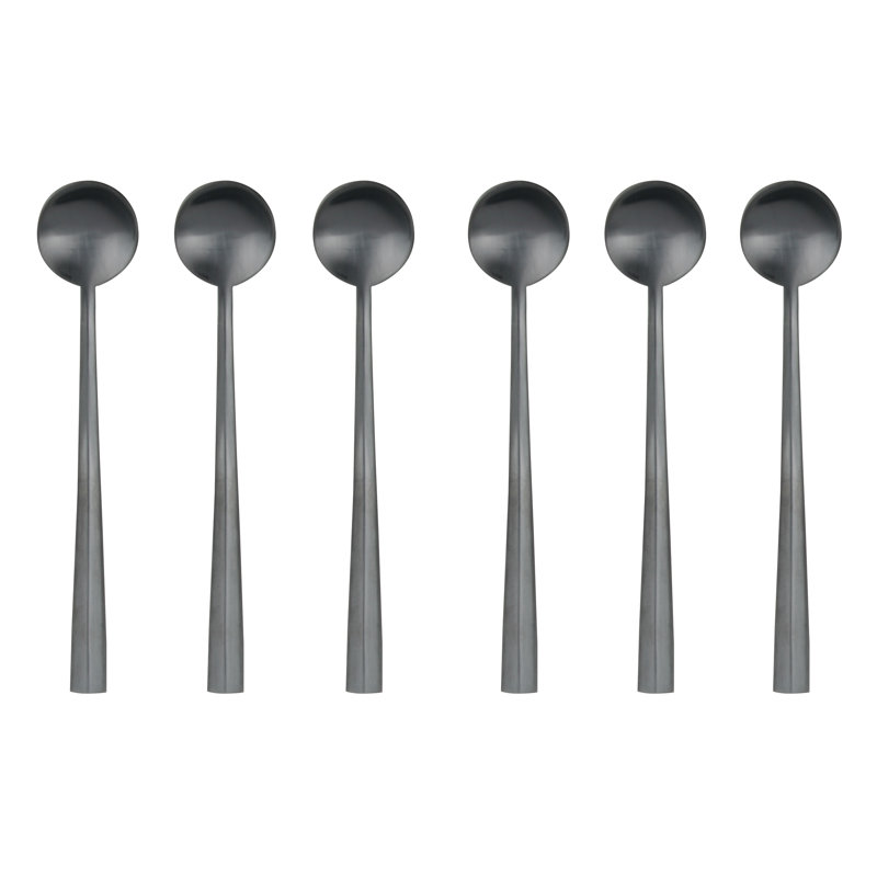 Stainless Steel Flatware, Matte Black