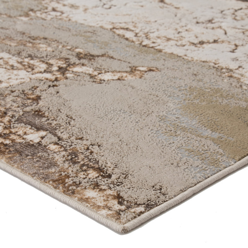 Tapis d'intérieur gris / brun Kari, Rectangle 7 pi 10 po x 10 pi 6 po