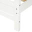 Lit plateforme blanc avec tête de lit Glorious