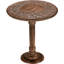 Table d'appoint sculptée en bois pour salon - Brun-1077685772