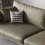 Causeuse-coussin standard en cuir véritable vert