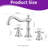 2-handle Bathroom Faucet with Drain Assembly-101559140