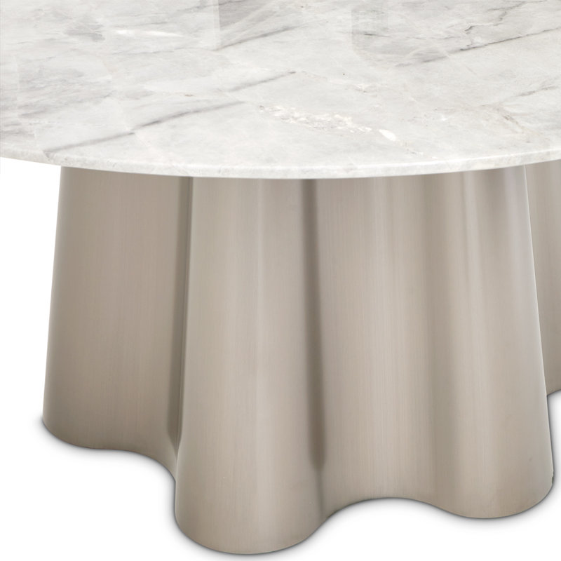 St. Charles Round Dining Table - Dove Gray