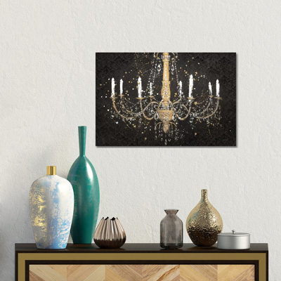 Grand Chandelier Black I by James Wiens - Gallery-Wrapped Canvas Giclée on Canvas