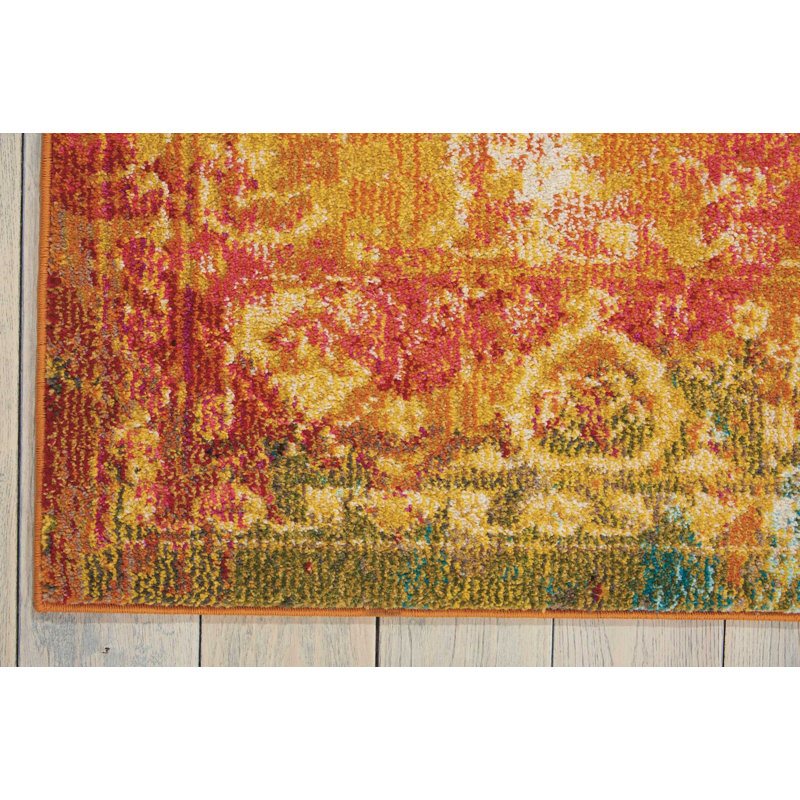 Abstract Indoor Rug, Rectangle 3'11" x 5'11"