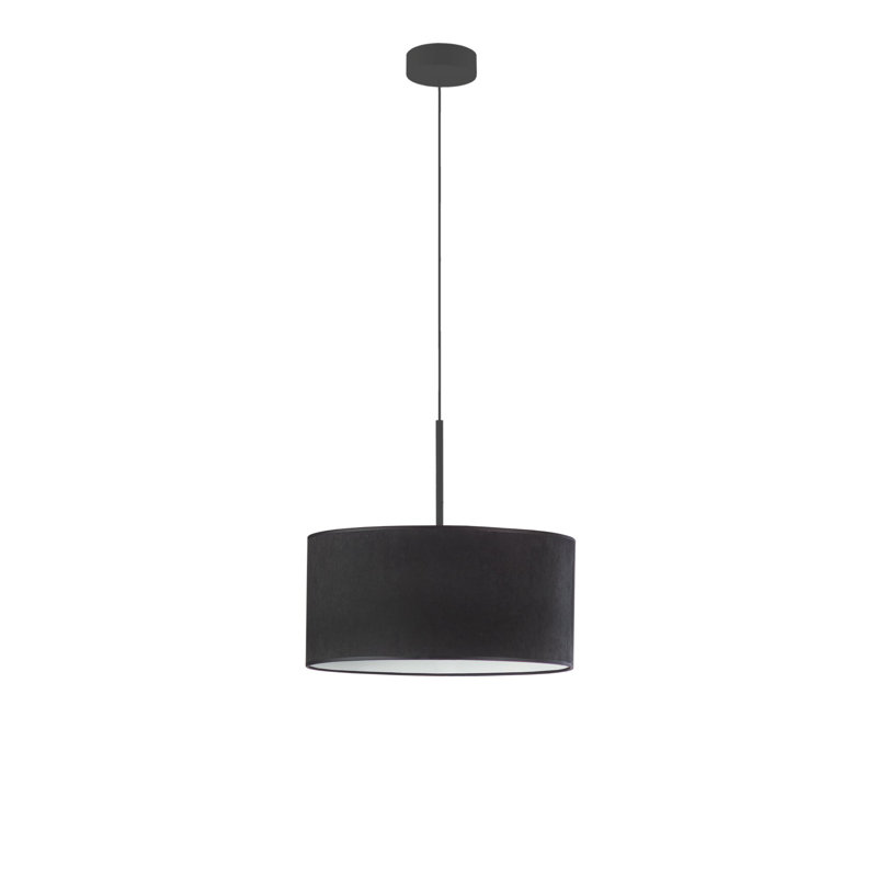 Allita 1 - Light Drum Pendant, Black, Black