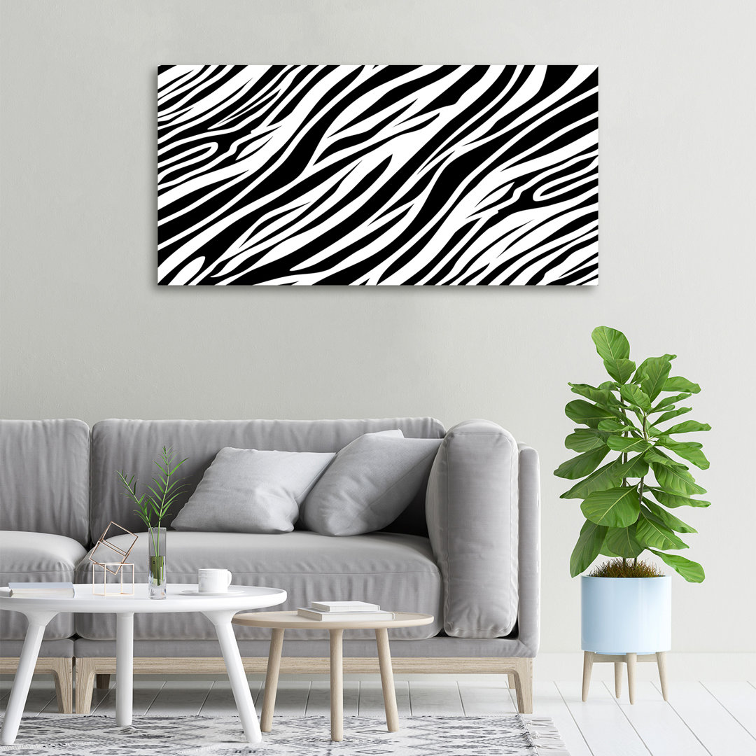 Zebra Hintergrund - Kunstdrucke auf Leinwand