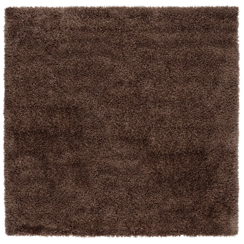 Assar Handmade Tufted Light Brown Area Rug , Square 7'
