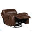 Fauteuil inclinable et pivotant en cuir Achern