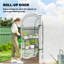 Mini serre d'extérieur avec tablettes Walk-in, blanc-124361739
