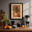 Potted Plant Geometric Botanical - Framed Print-847112271-847112265