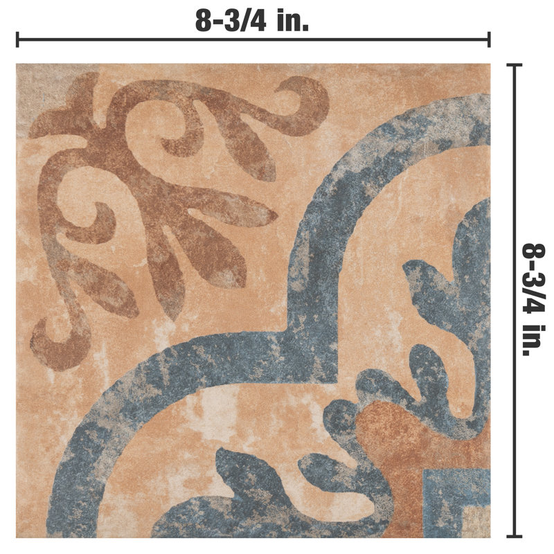 Americana Newton 9" x 9" Porcelain Wall & Floor Tile