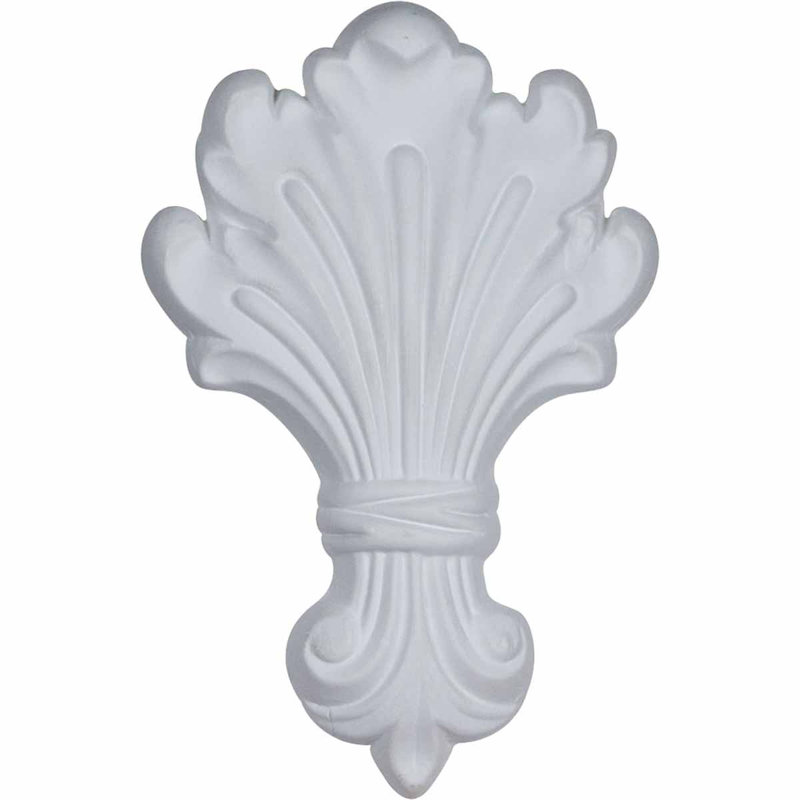 Harvest 6.12'' H x 4'' W x 0.75'' D Urethane Onlay Scroll