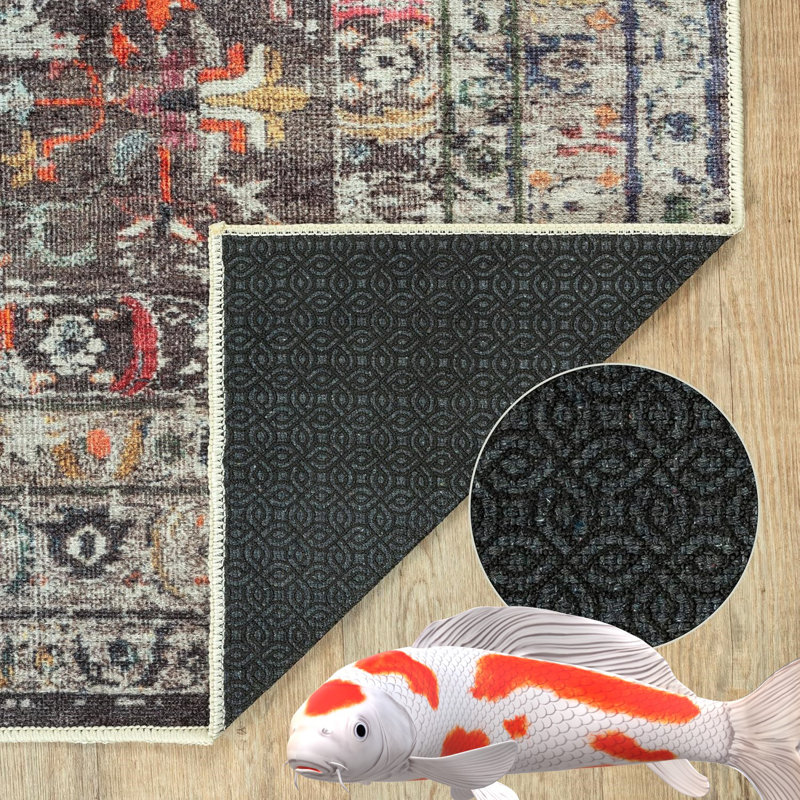 5-8 Abstract Area Rug, Rectangle 60 x 110 cm