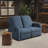 Hallstead Manual Reclining Loveseat 58.3 Soft Modern Curved Arm Pocket Coil Comfort Easy Assembly-1131436235