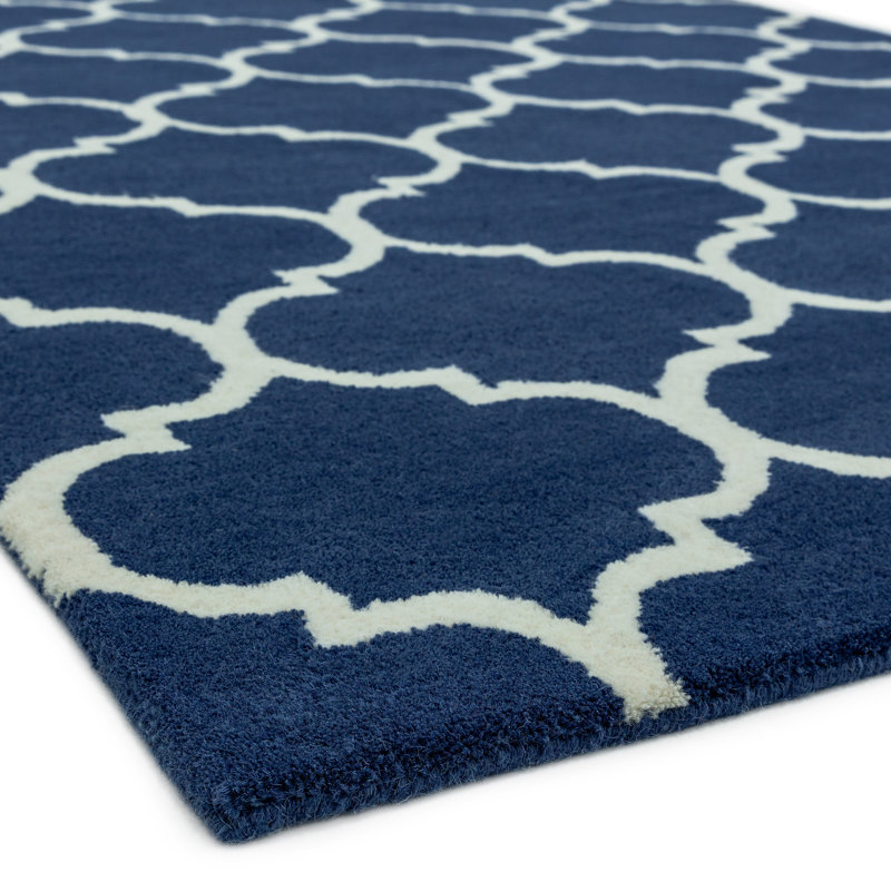 Reina Geometric Wool Hand Woven Area Rug, Rectangle 200 x 290cm